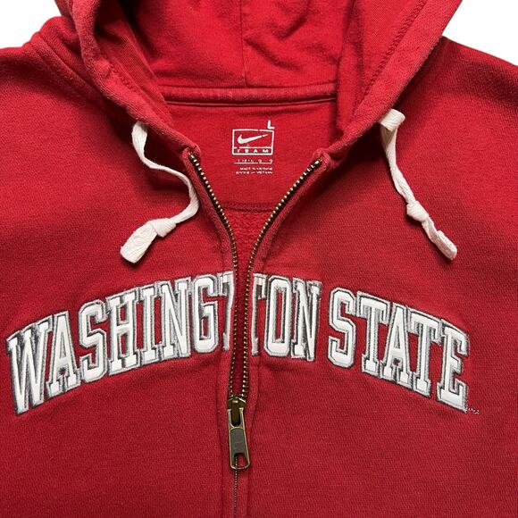 Nike youth Large Hoodie WSU Washington State University Cougars Full Zip - Picture 3 of 11
